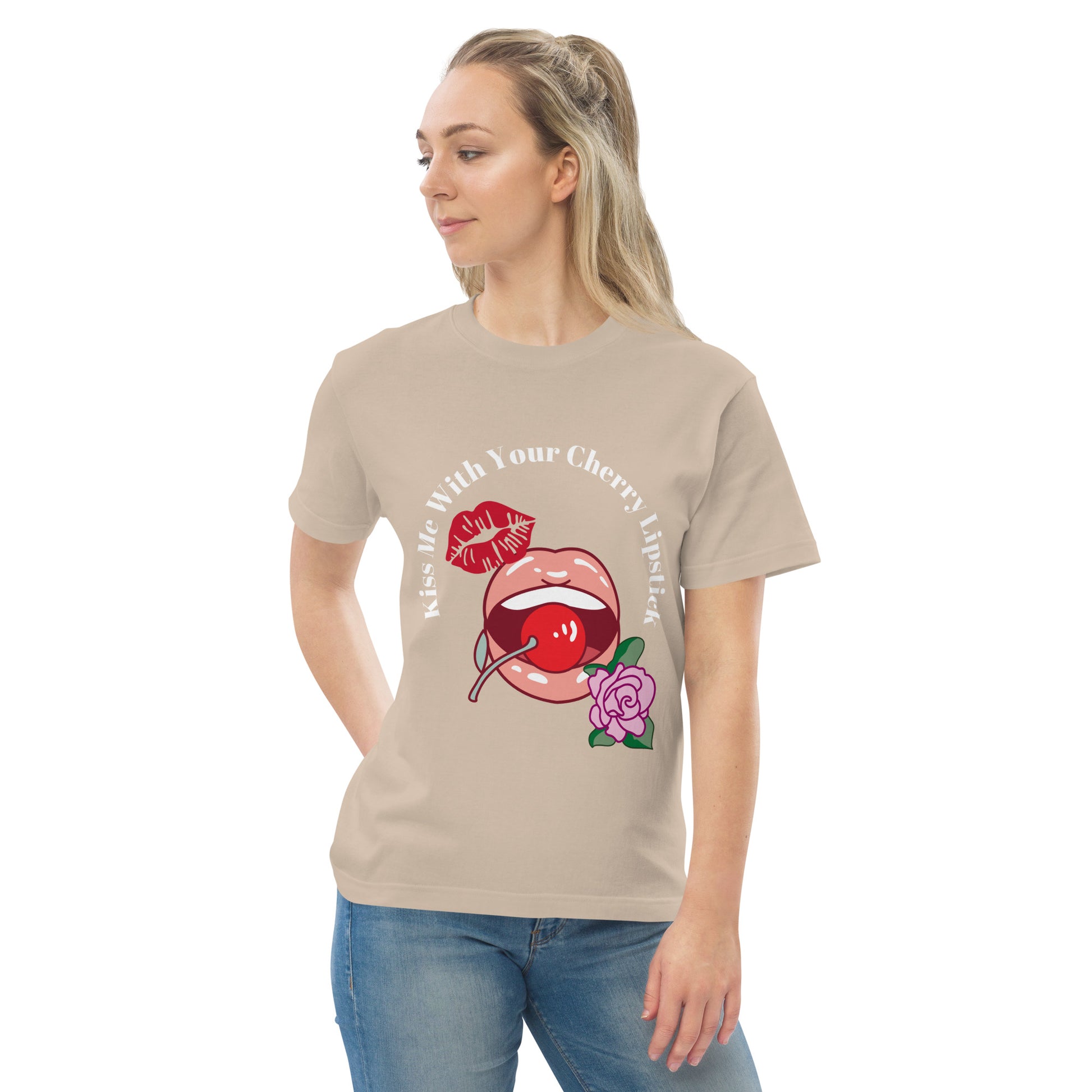 Kiss me with your cherry lipstick|純棉 Regular Fit T-shirt