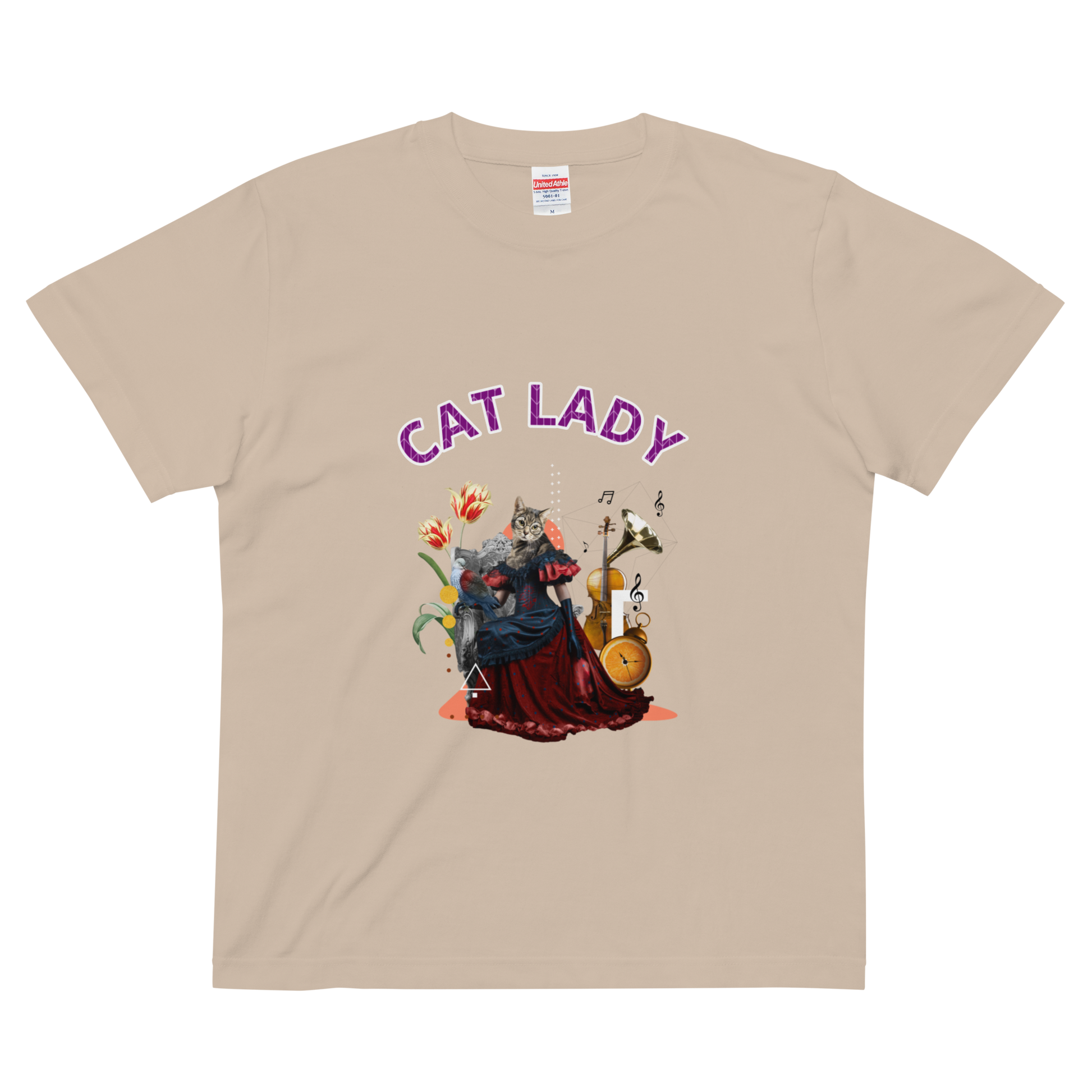CAT LADY ｜Cotton Regular Fit T-shirt