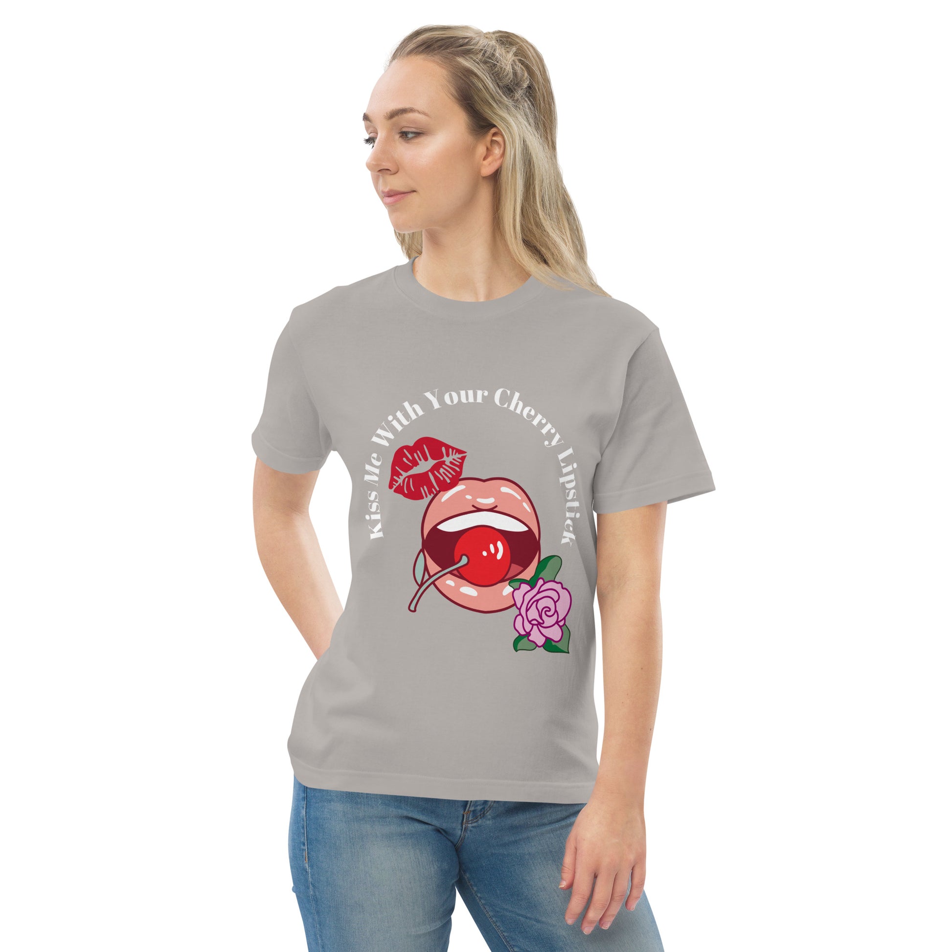 Kiss me with your cherry lipstick|純棉 Regular Fit T-shirt