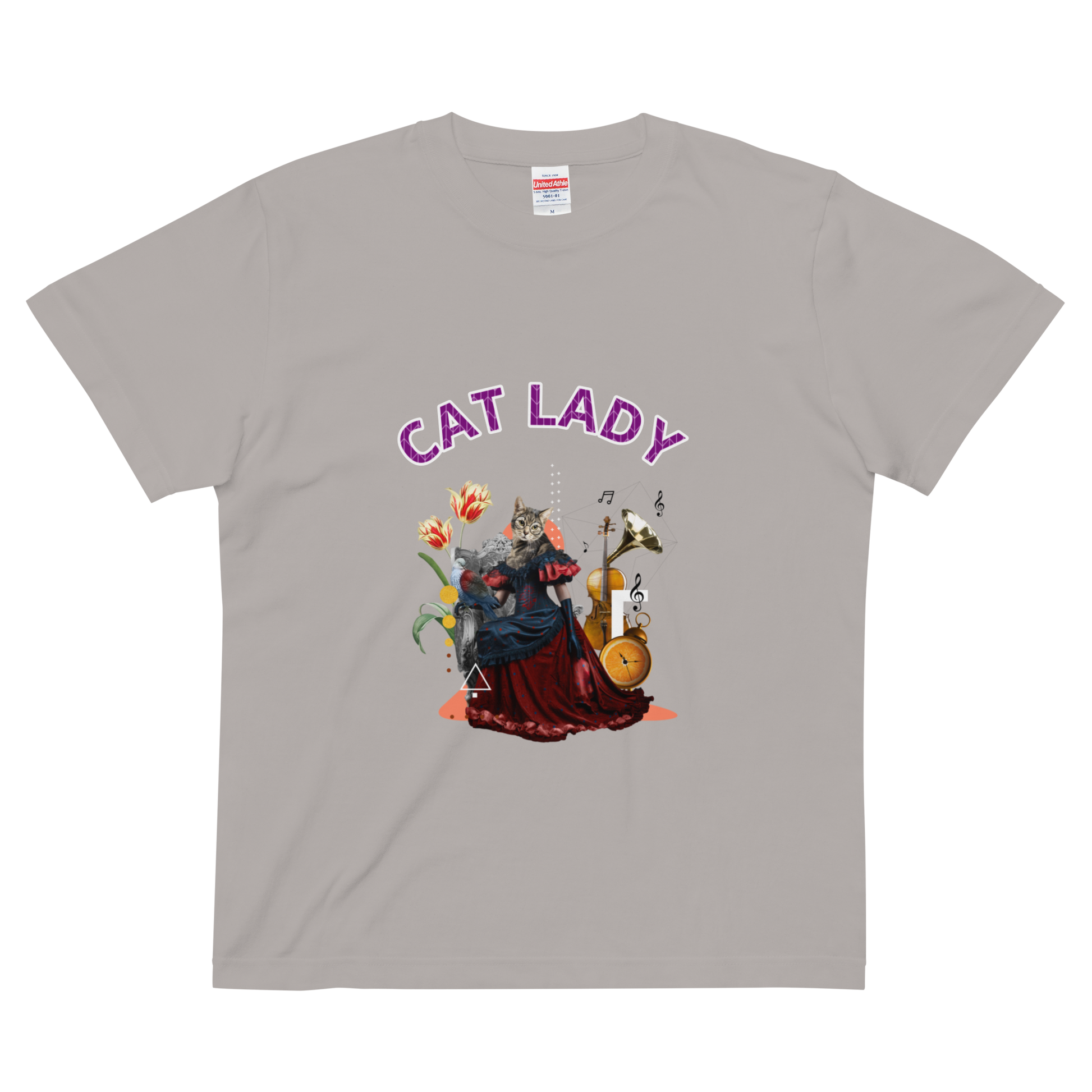 CAT LADY ｜Cotton Regular Fit T-shirt