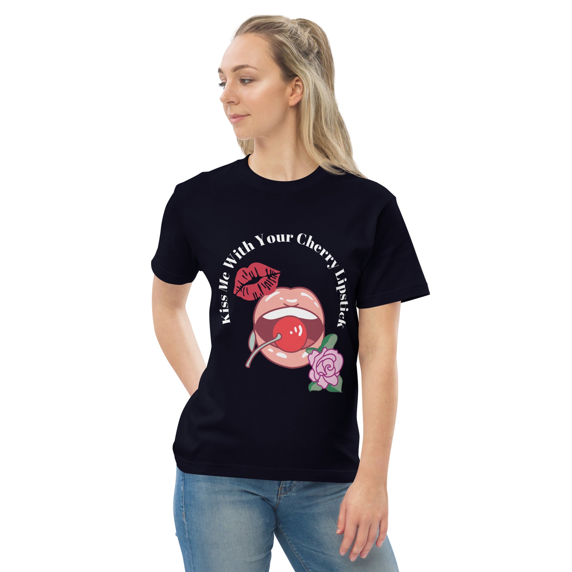 Kiss me with your cherry lipstick|純棉 Regular Fit T-shirt