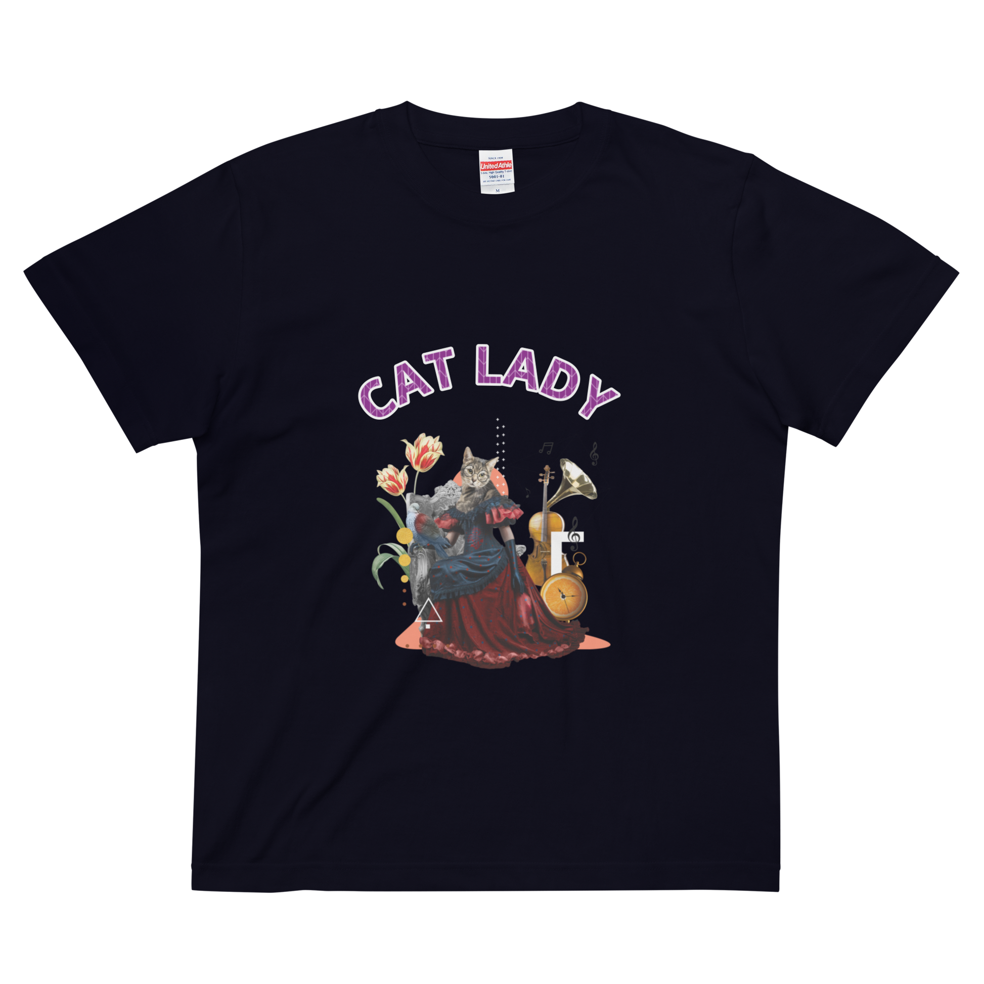 CAT LADY ｜Cotton Regular Fit T-shirt