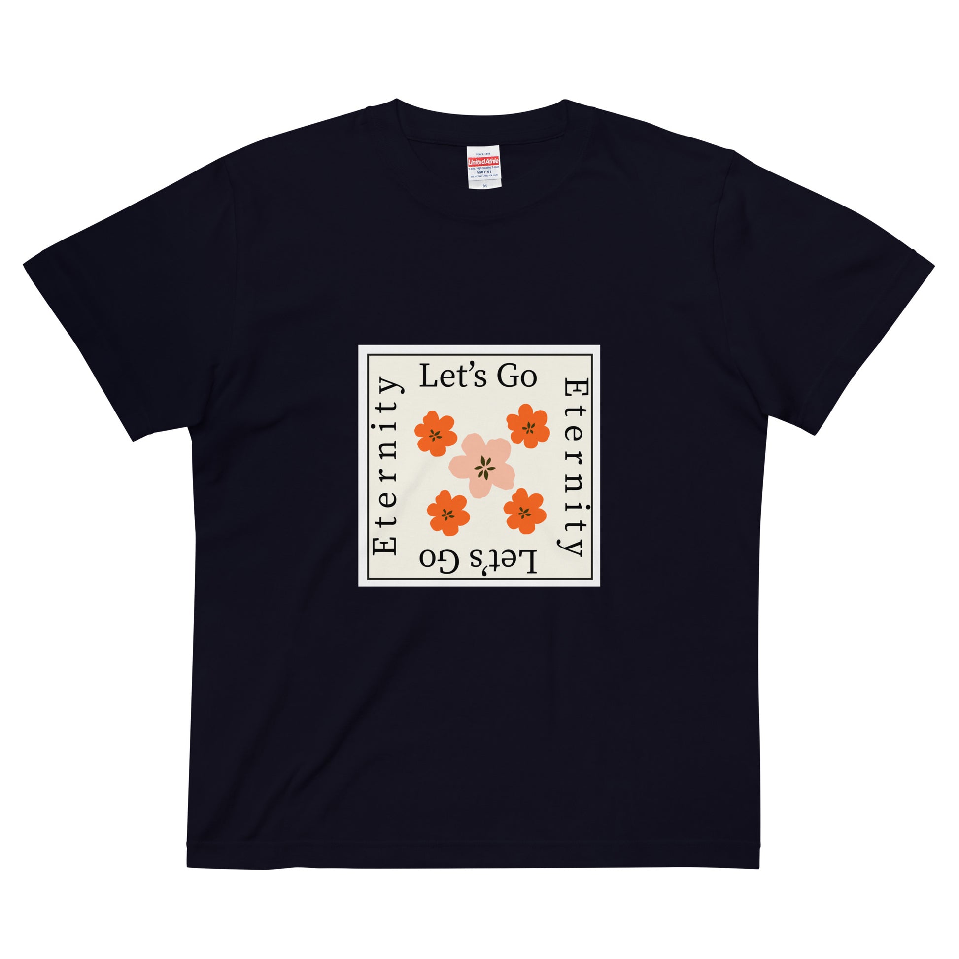 花和標語圖案 |純棉 Regular Fit T-shirt