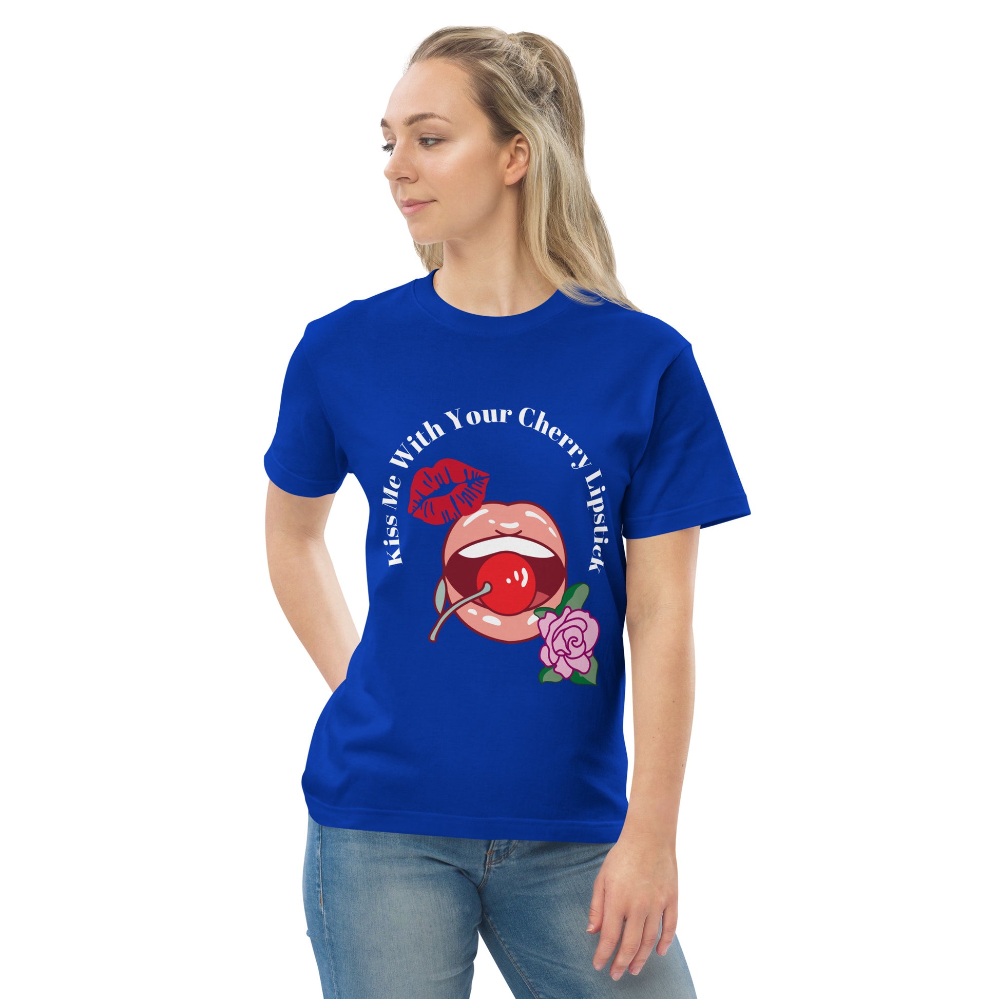Kiss me with your cherry lipstick|純棉 Regular Fit T-shirt