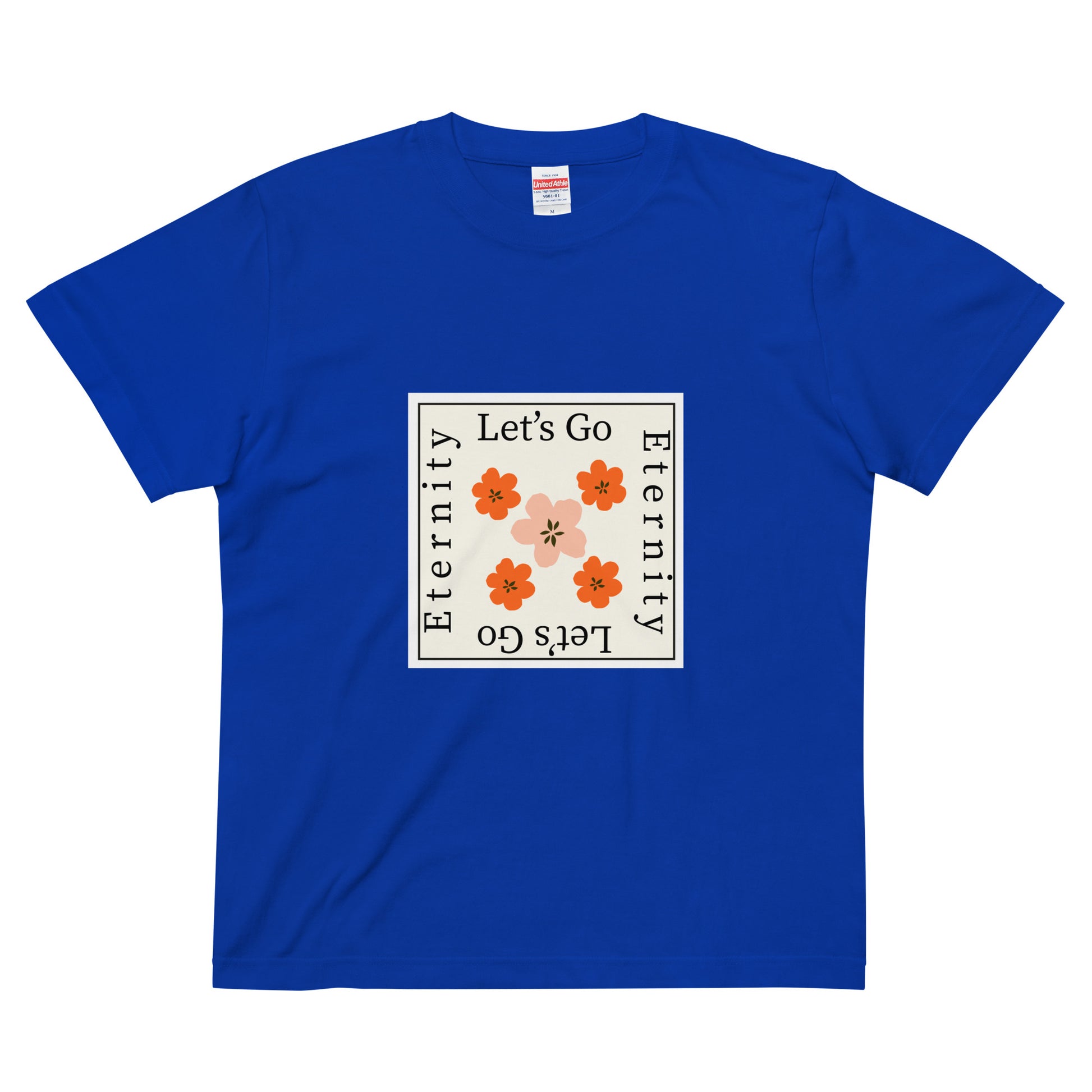 花和標語圖案 |純棉 Regular Fit T-shirt