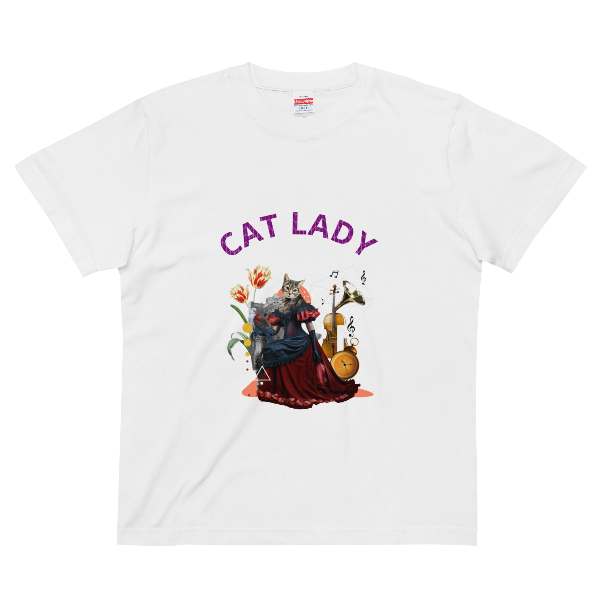 CAT LADY ｜Cotton Regular Fit T-shirt