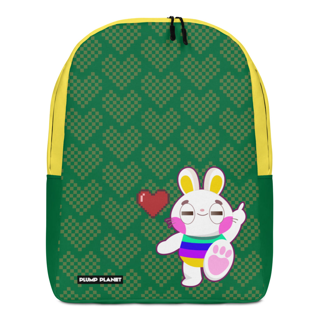Rabbit with Heart - Minimalist Backpack | Japanese Print Minimalist Waterproof Backpack