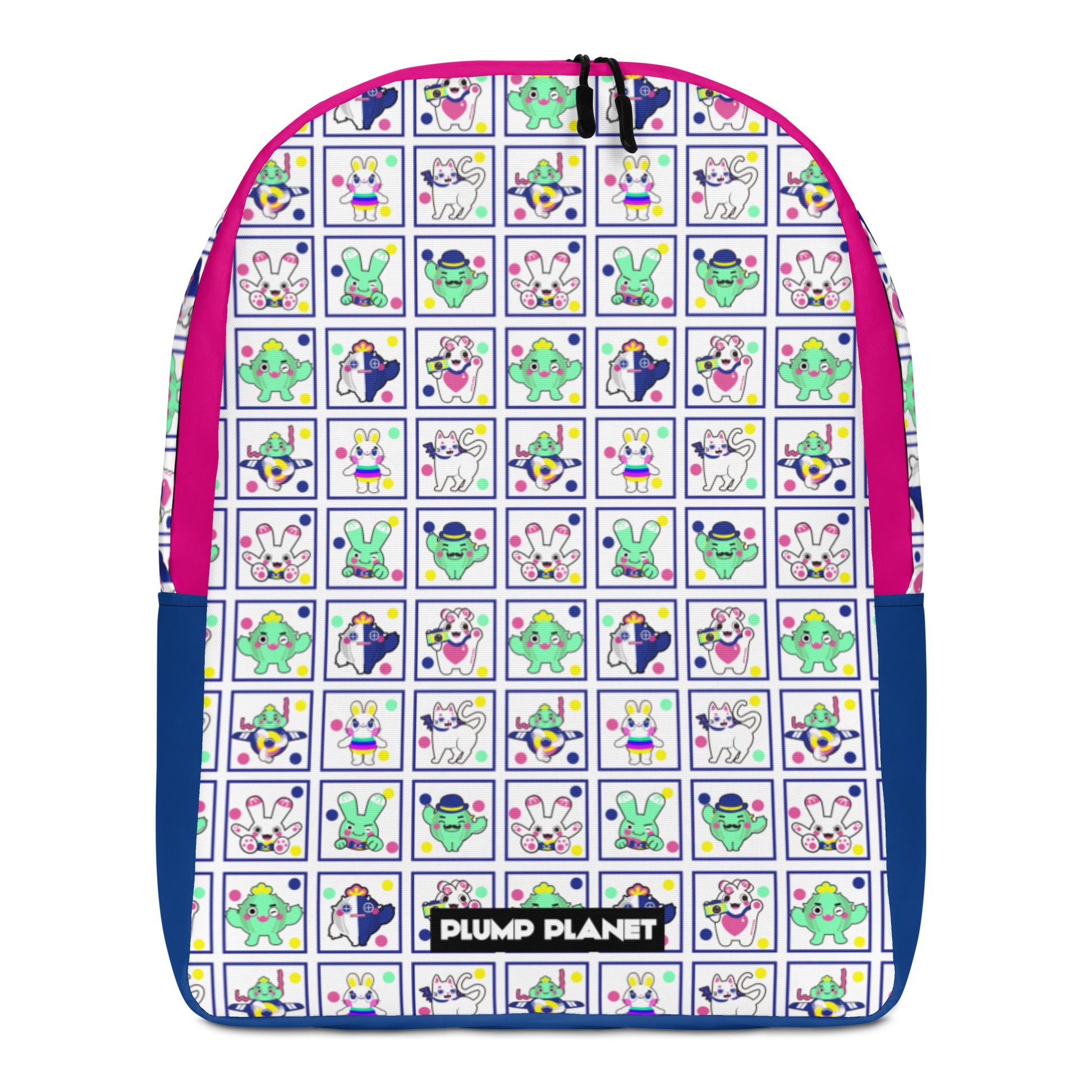 Minimalist Backpack | 日式印花極簡風格防水背包 - Cactus Plump Planet Pop Art