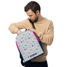 Load image into Gallery viewer, Minimalist Backpack | Japanese Print Minimalist Waterproof Backpack - Cactus Plump Planet Pop Art
