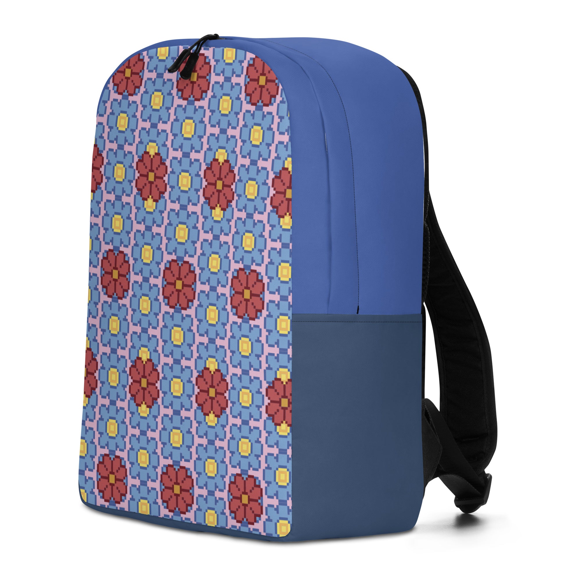 Pixel Flower - Minimalist Backpack | 日式印花極簡風格防水背包