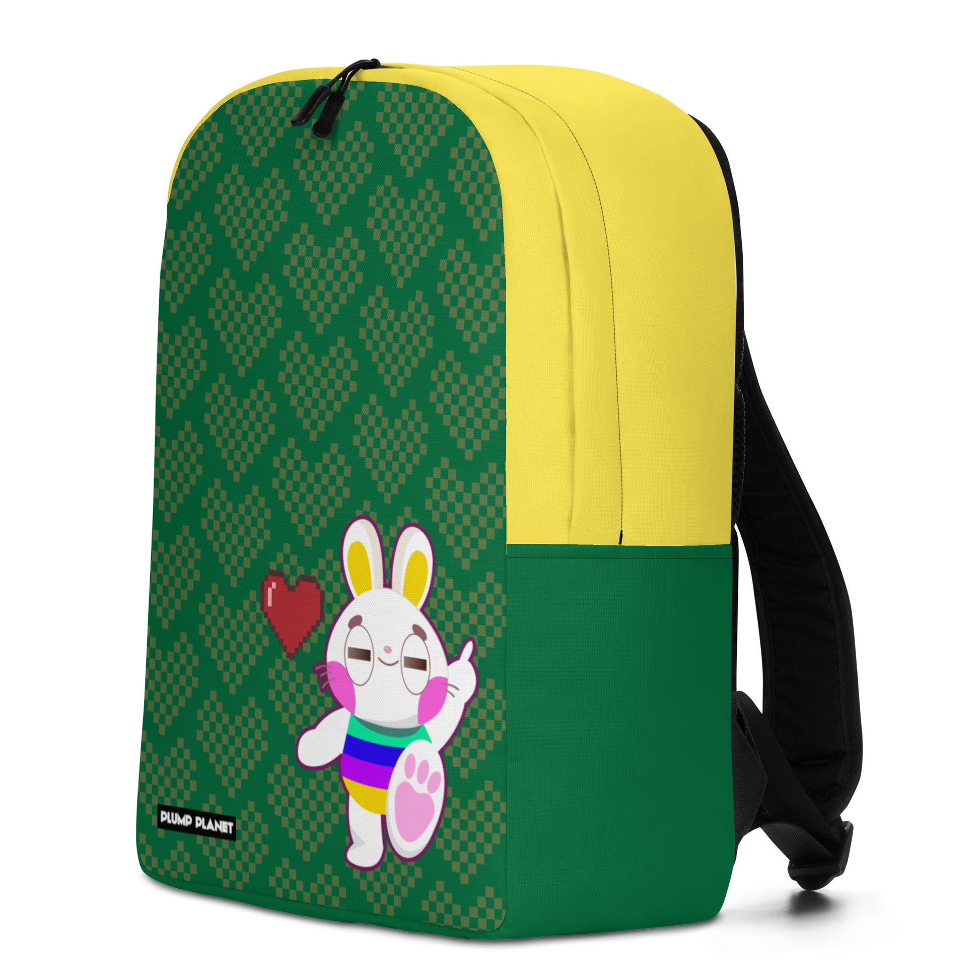 Rabbit with Heart - Minimalist Backpack | 日式印花極簡風格防水背包