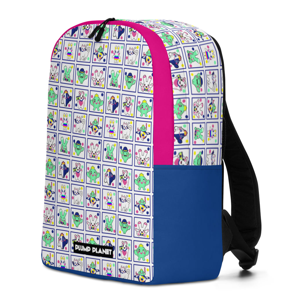 Minimalist Backpack | 日式印花極簡風格防水背包 - Cactus Plump Planet Pop Art