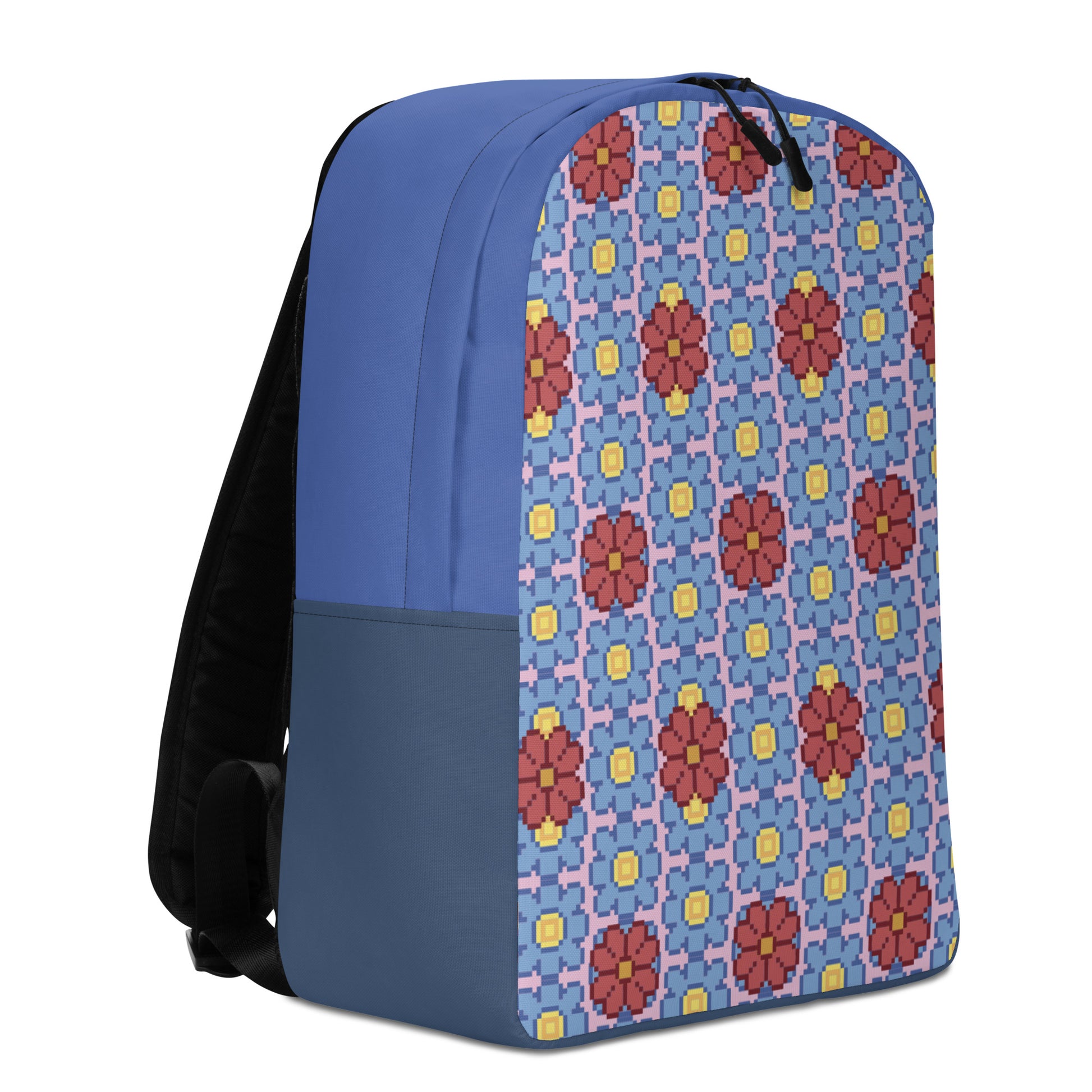 Pixel Flower - Minimalist Backpack | 日式印花極簡風格防水背包
