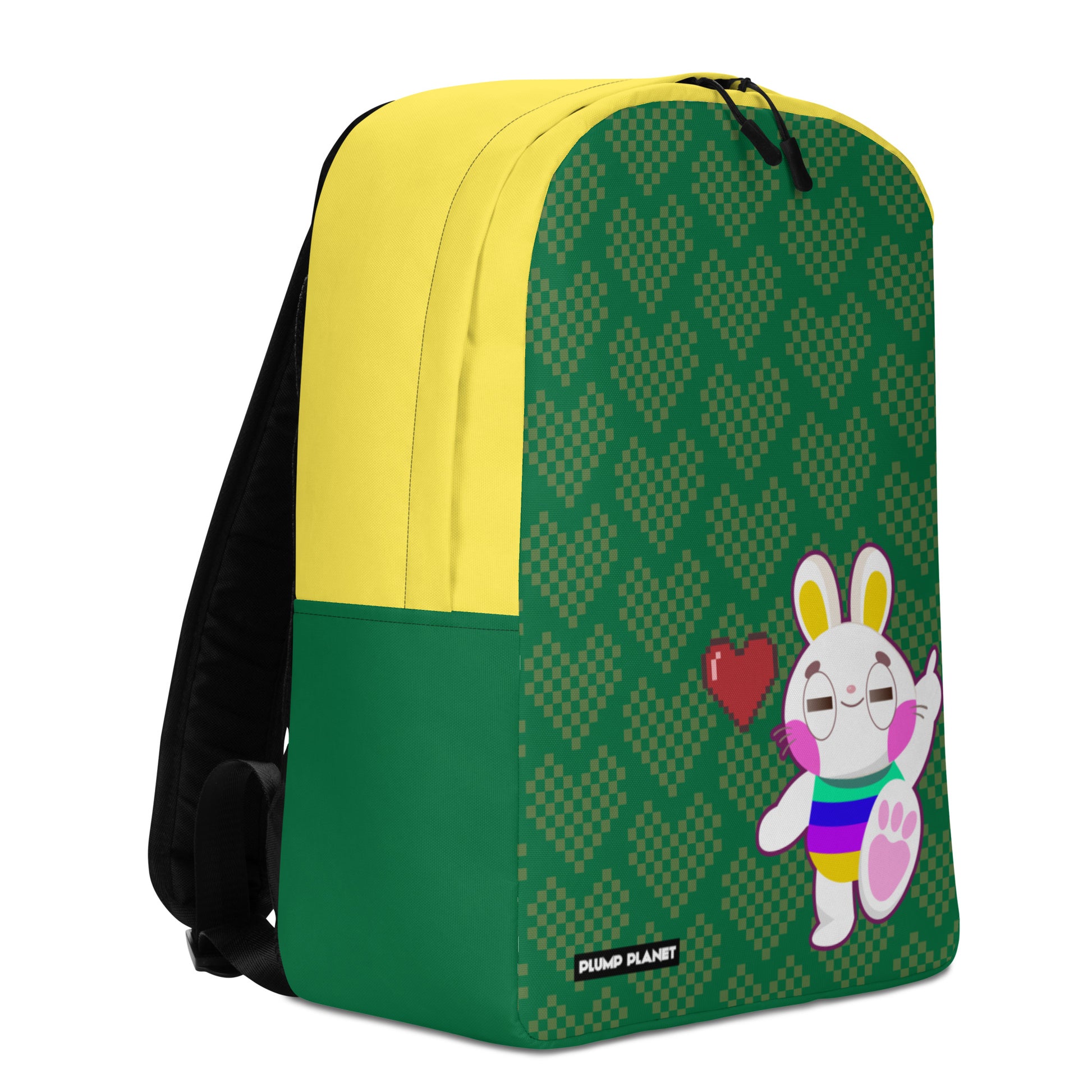 Rabbit with Heart - Minimalist Backpack | 日式印花極簡風格防水背包