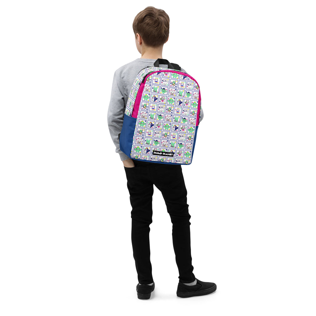 Minimalist Backpack | 日式印花極簡風格防水背包 - Cactus Plump Planet Pop Art