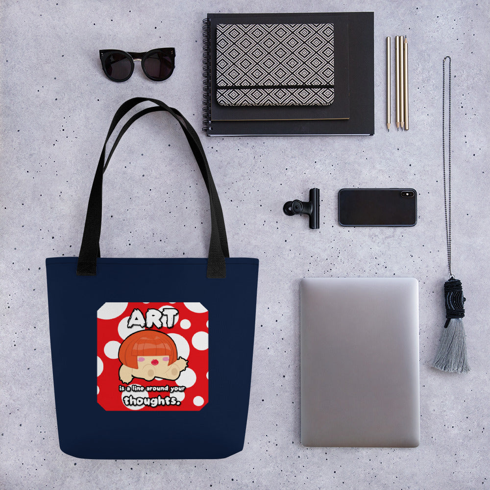 [Free Shipping] 3 handle colors | Art Quote | Tote bag