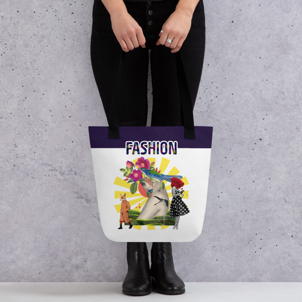 【Free Shipping】3款手柄顏色 | Collage Art Collection | 手提袋 Tote bag