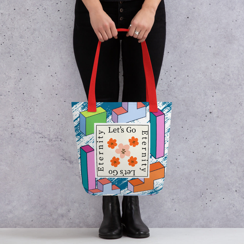 【Free Shipping】3款手柄顏色 | Color Square | 手提袋 Tote bag