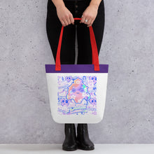 Load image into Gallery viewer, 【Free Shipping】3 handle colors | Sakura Pink Purple Cactus | Tote bag
