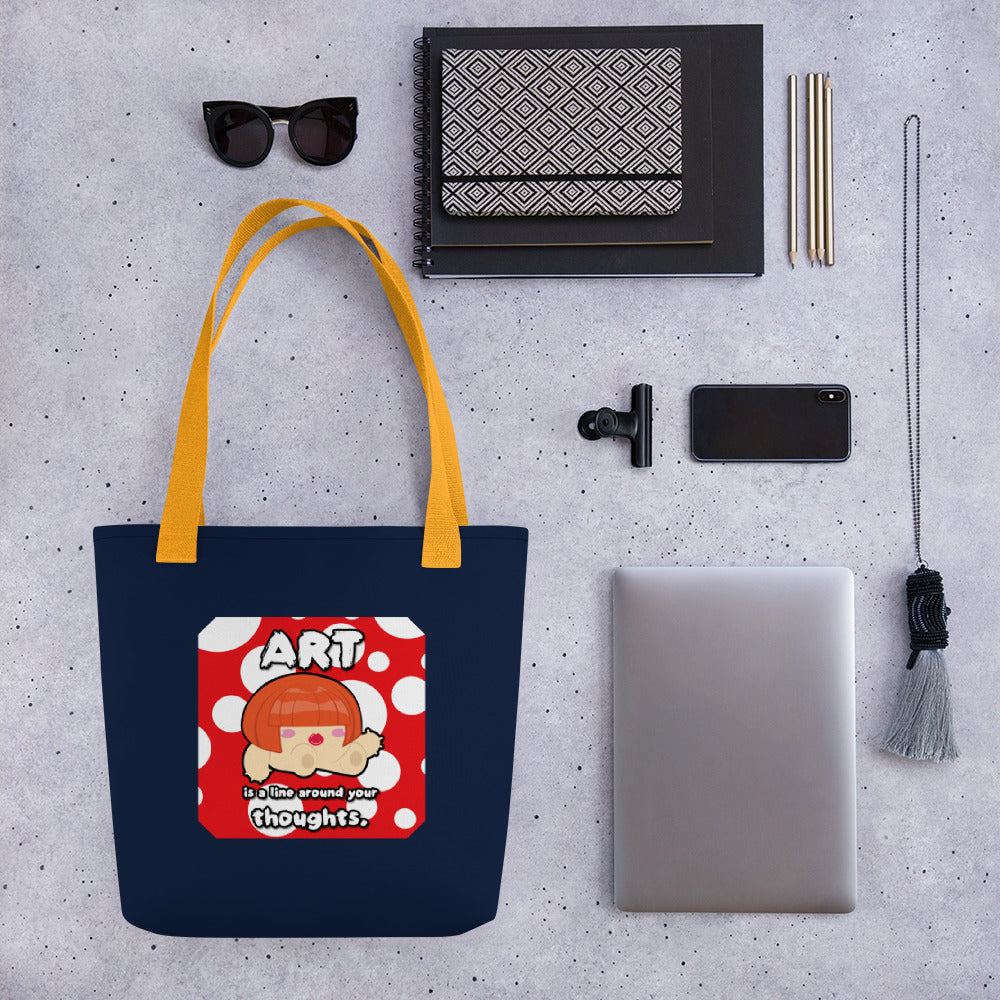 [Free Shipping] 3 handle colors | Art Quote | Tote bag