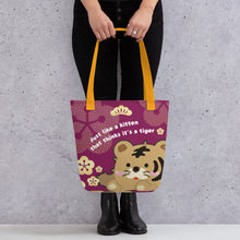 Load image into Gallery viewer, [Free Shipping] 3 handle colors | Tiger As Kitten | Tote bag
