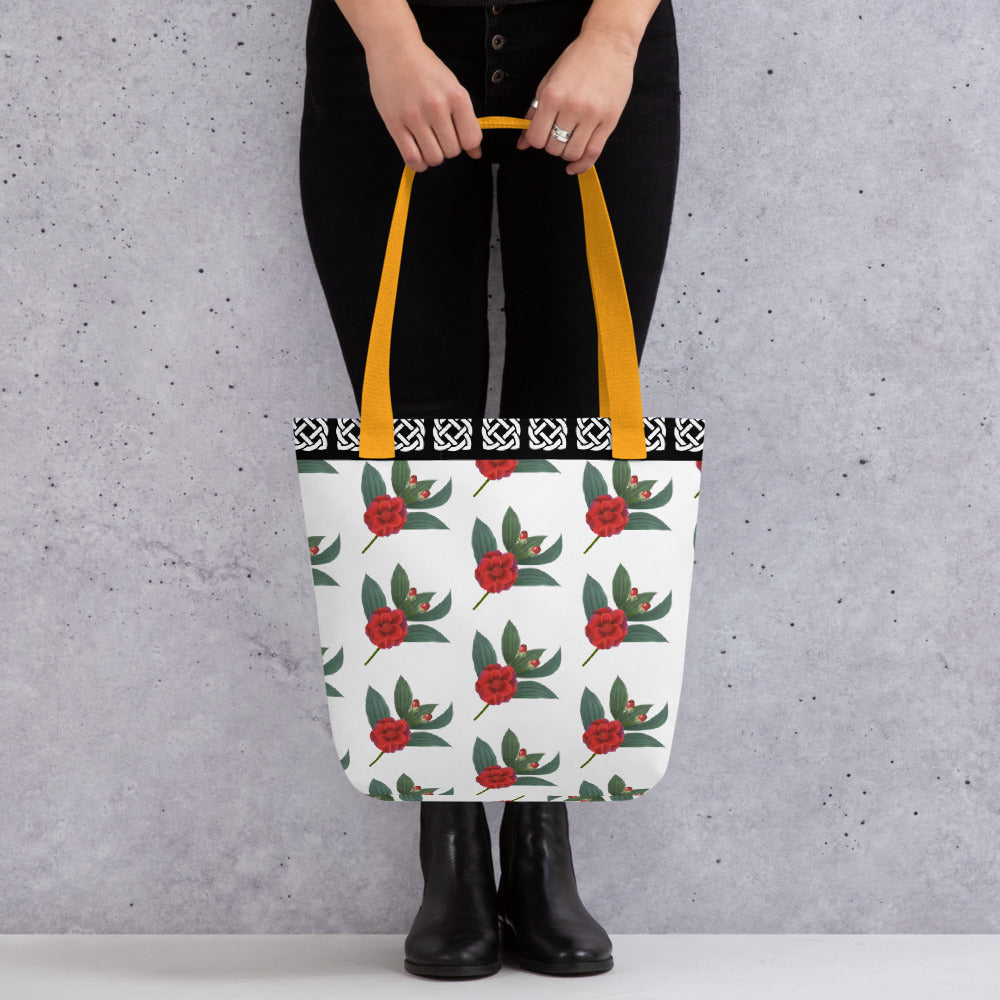 【Free Shipping】3款手柄顏色 | Rose BnW | 手提袋 Tote bag