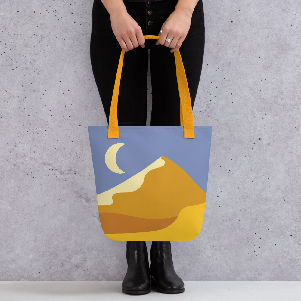 【Free Shipping】3款手柄顏色 | Desert with Crescent Moon | 手提袋 Tote bag