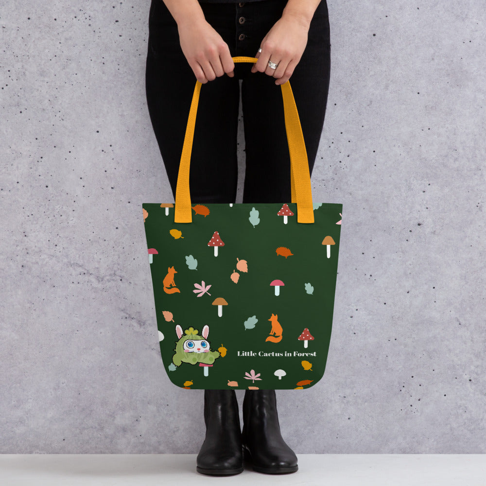 手提袋 Tote bag |  Little Cactus Boy in Forest (Free Shipping)