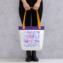Load image into Gallery viewer, 【Free Shipping】3 handle colors | Sakura Pink Purple Cactus | Tote bag

