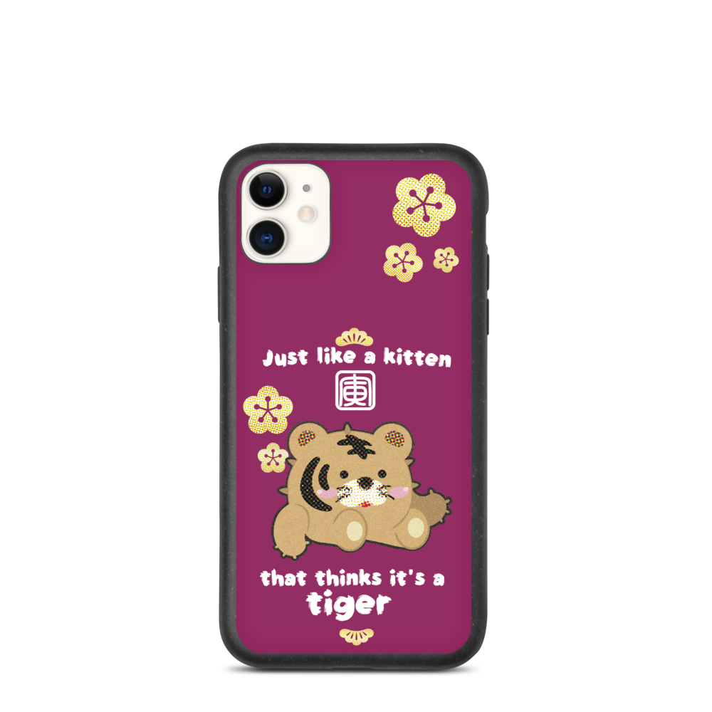 【iPhone】Kitten as Tiger -  Biodegradable Phone case 生物降解環保手機殼