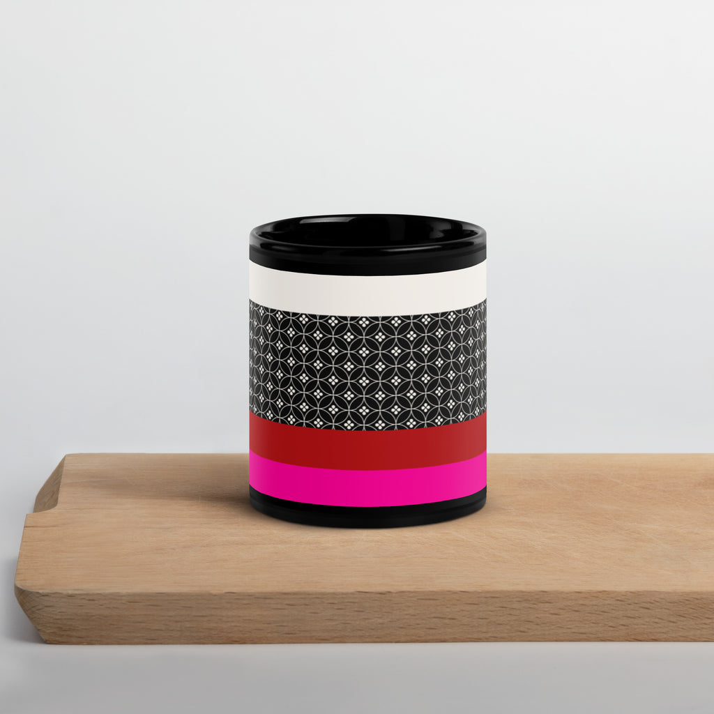 Dating of Red and Black | Black Glossy Mug
