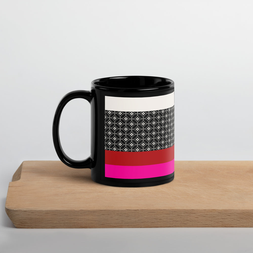 Dating of Red and Black | Black Glossy Mug