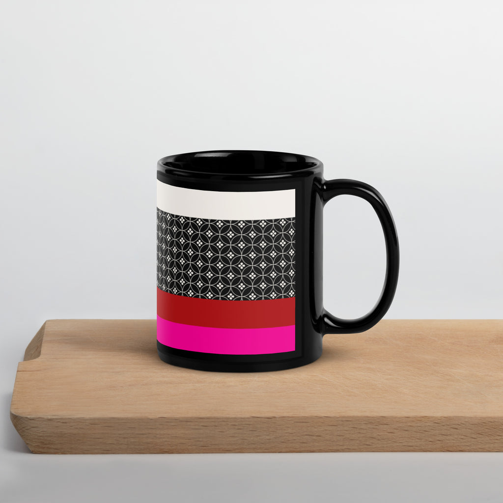 Dating of Red and Black | Black Glossy Mug