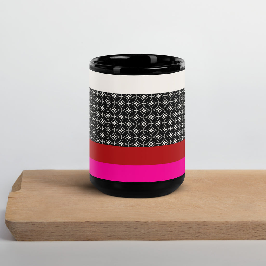 Dating of Red and Black | Black Glossy Mug