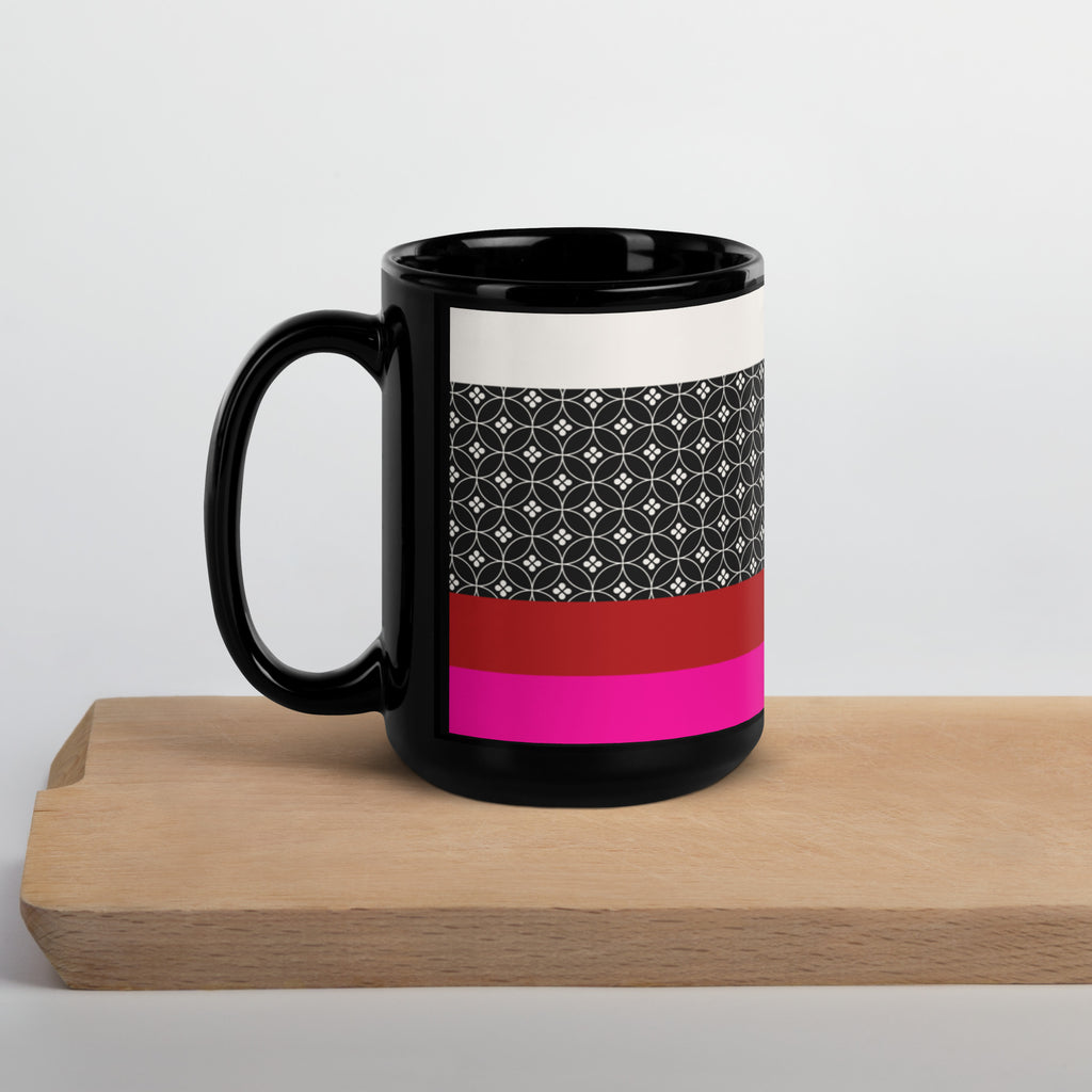 Dating of Red and Black | Black Glossy Mug