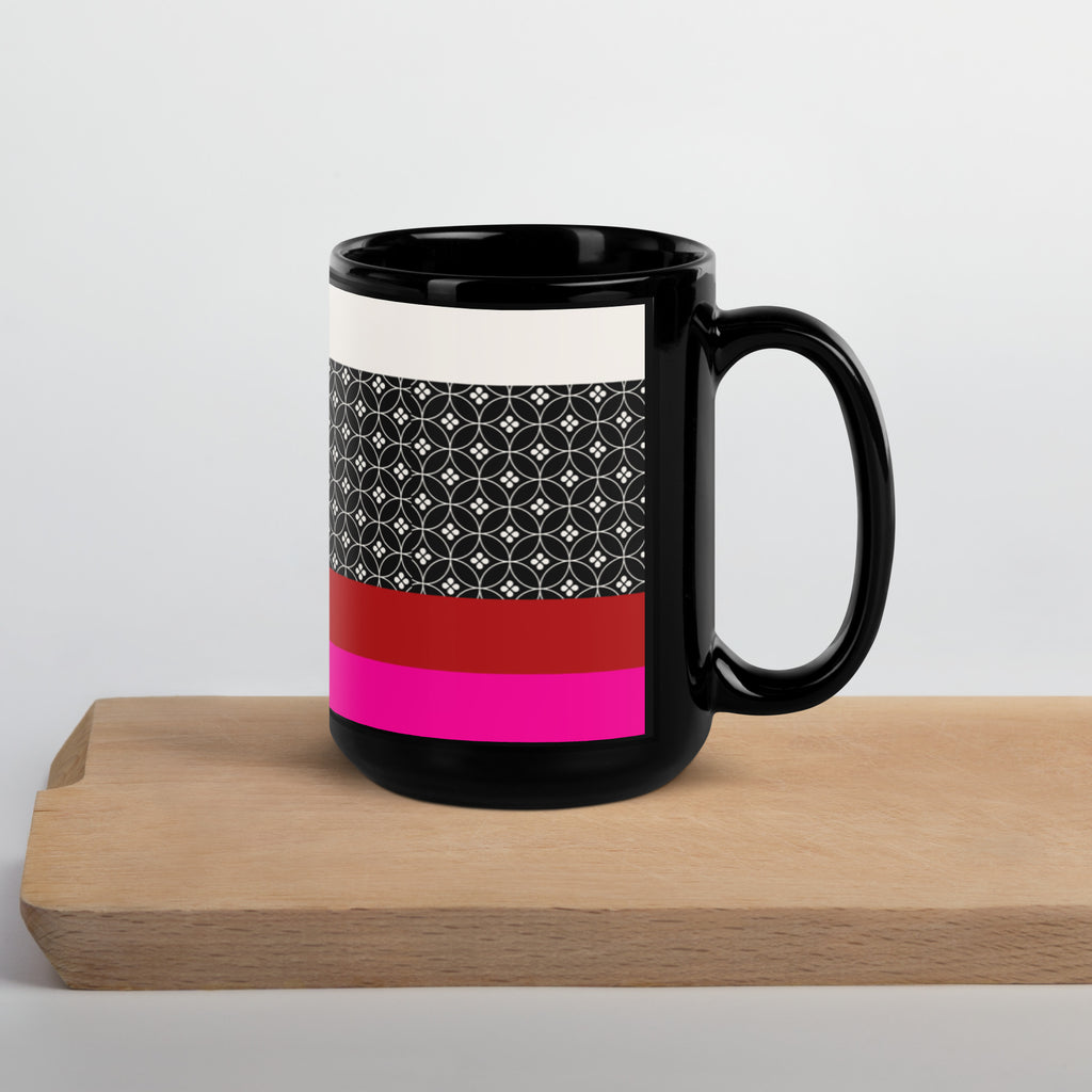 Dating of Red and Black | Black Glossy Mug