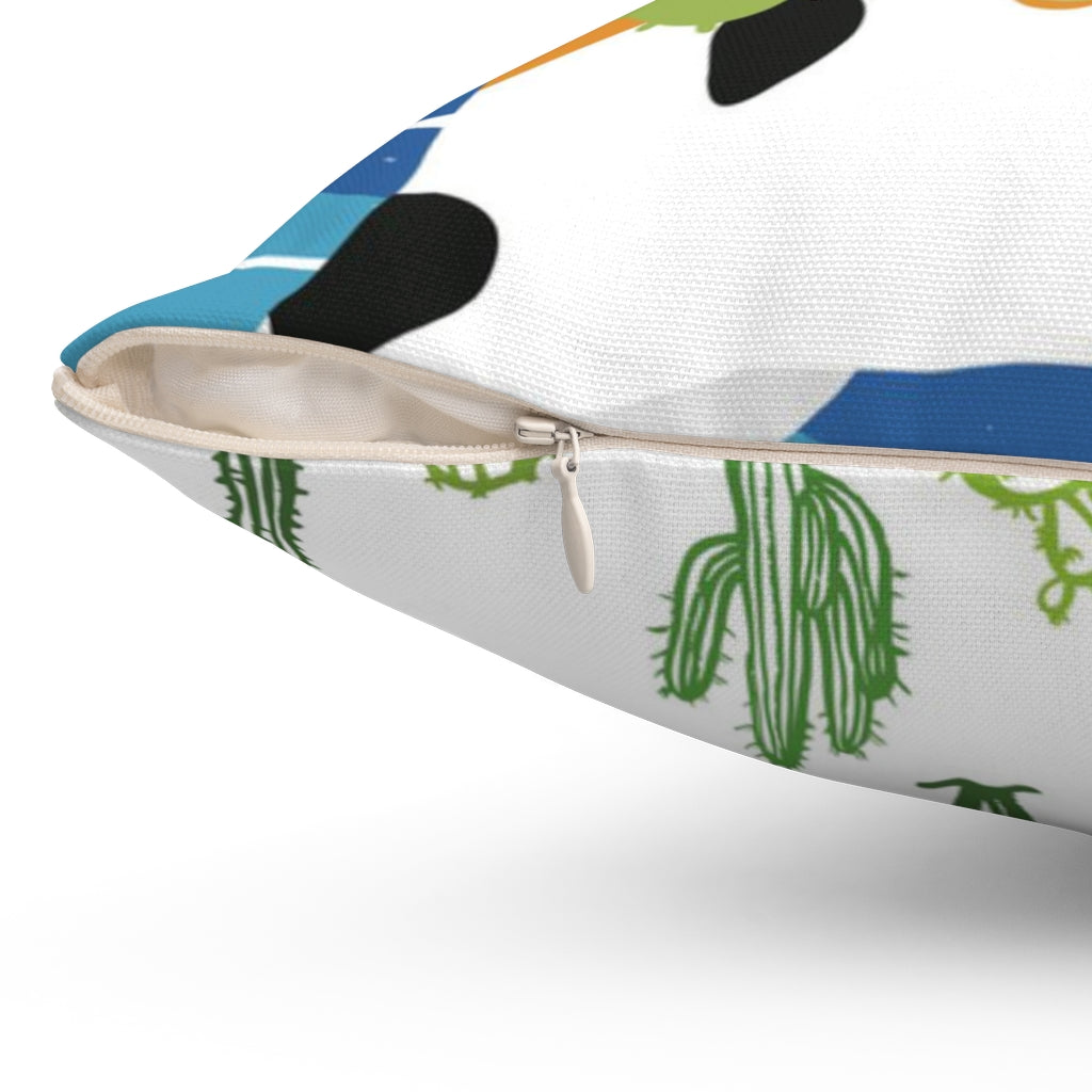 Spun Polyester Square Pillow