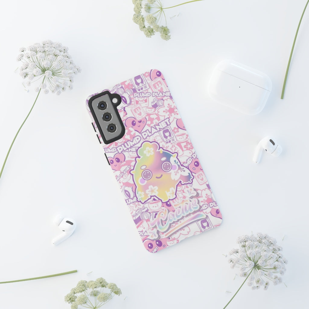 【iPhone/Samsung】Sakura Pink Cactus｜防摔雙層特強硬殼 Tough Case