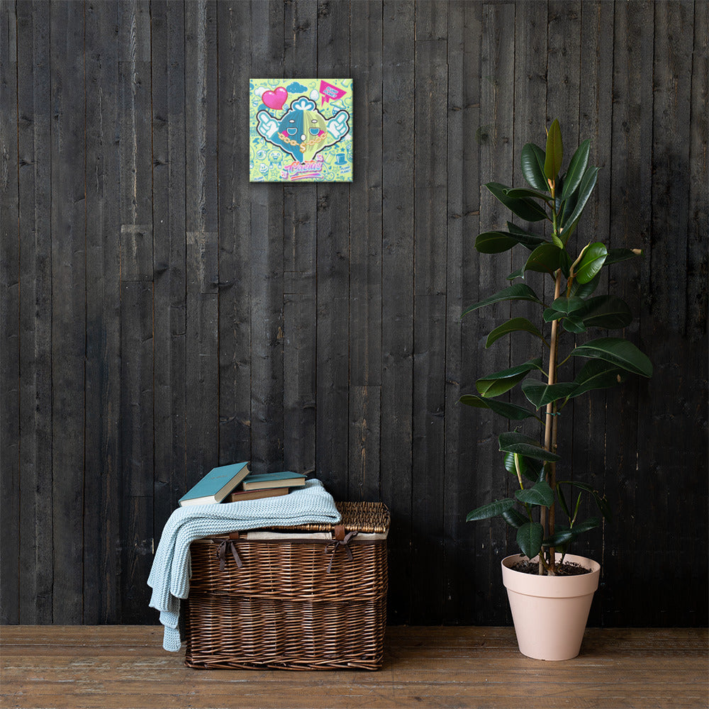 Yo! Rock n Roll Cactus  | Canvas Paint 無框帆布數碼油畫