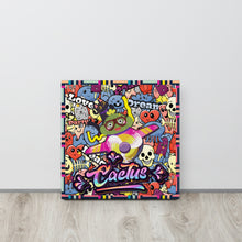 Load image into Gallery viewer, Cactus Flying in graffiti world | Canvas Paint Frameless Canvas Digital Oil Painting
