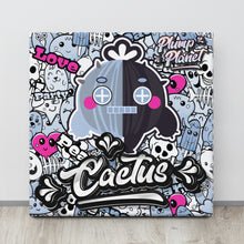 將圖片載入圖庫檢視器 Robot Cactus in graffiti world | Canvas Paint 無框帆布數碼油畫
