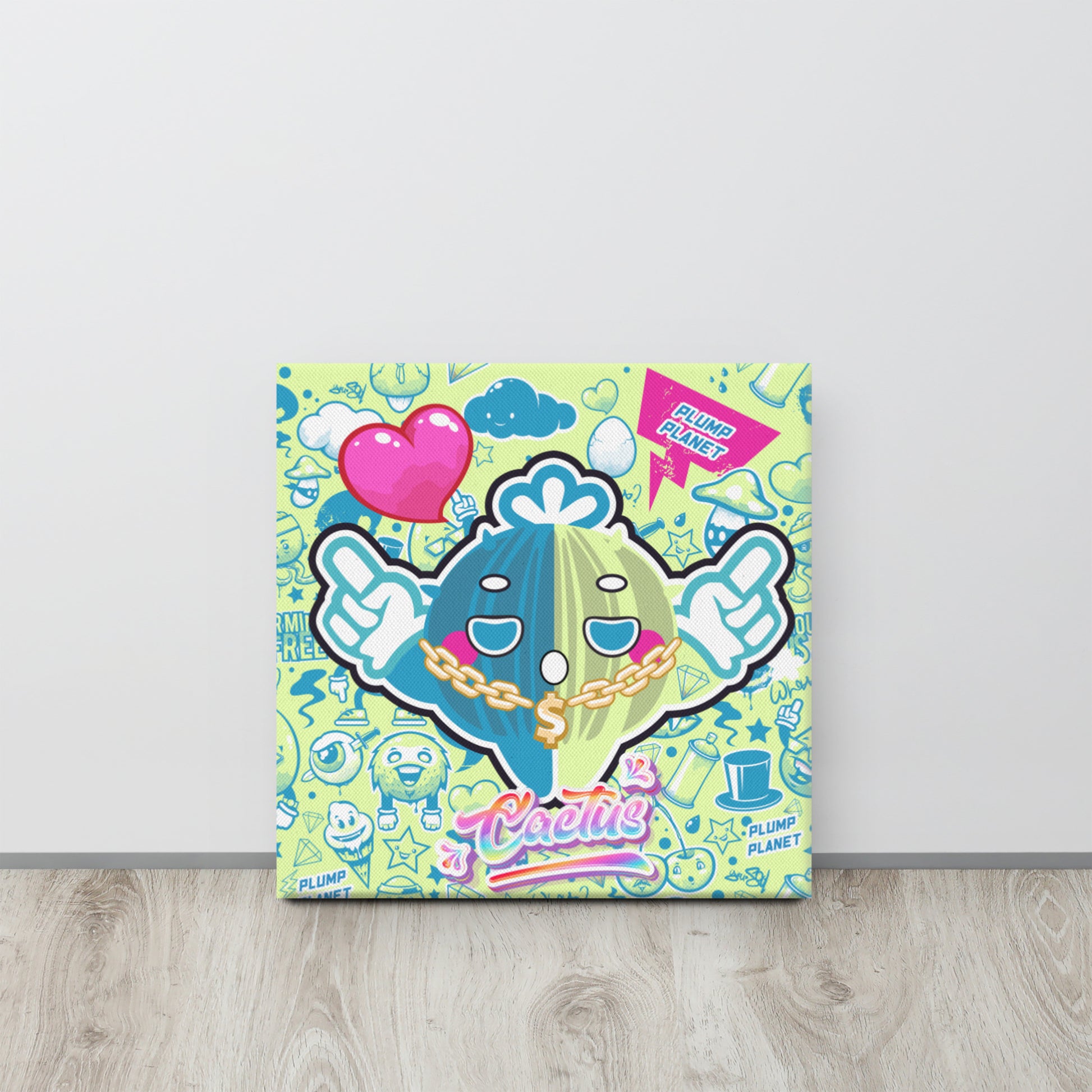 Yo! Rock n Roll Cactus  | Canvas Paint 無框帆布數碼油畫