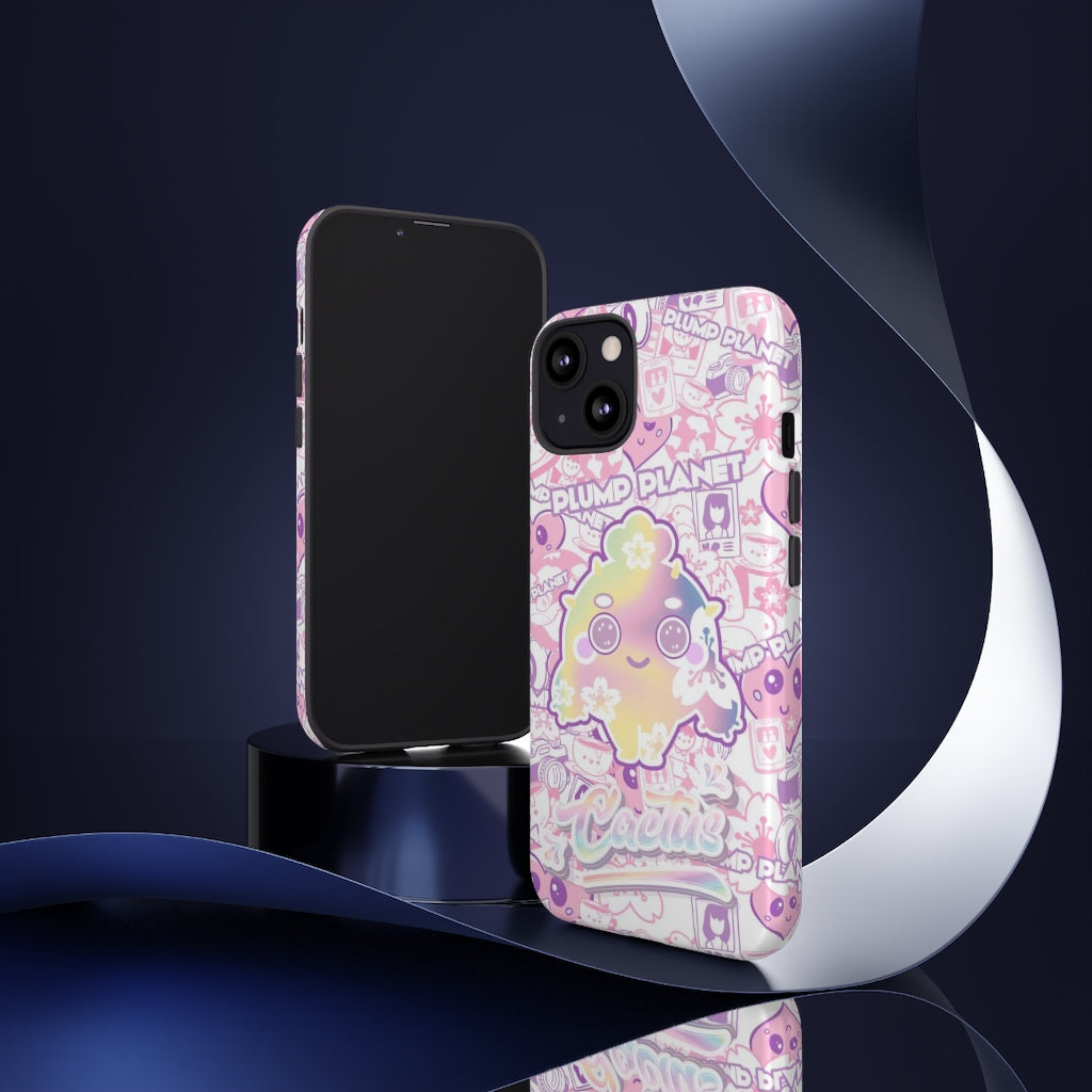 【iPhone/Samsung】Sakura Pink Cactus｜防摔雙層特強硬殼 Tough Case