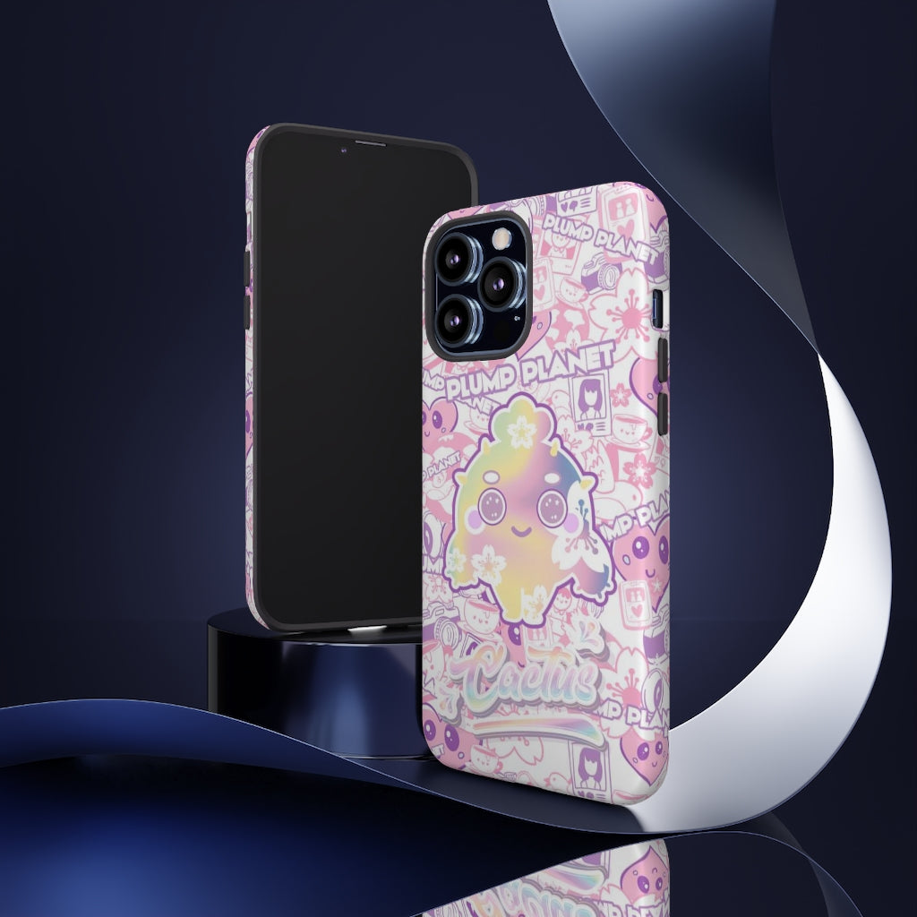 【iPhone/Samsung】Sakura Pink Cactus｜防摔雙層特強硬殼 Tough Case