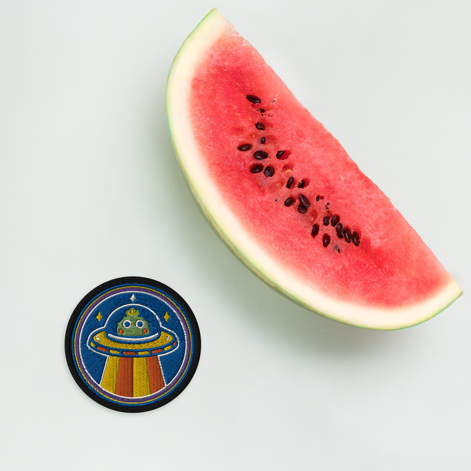 Embroidered patches 刺繡章 布標 燙貼 | Plump Planet Spaceship