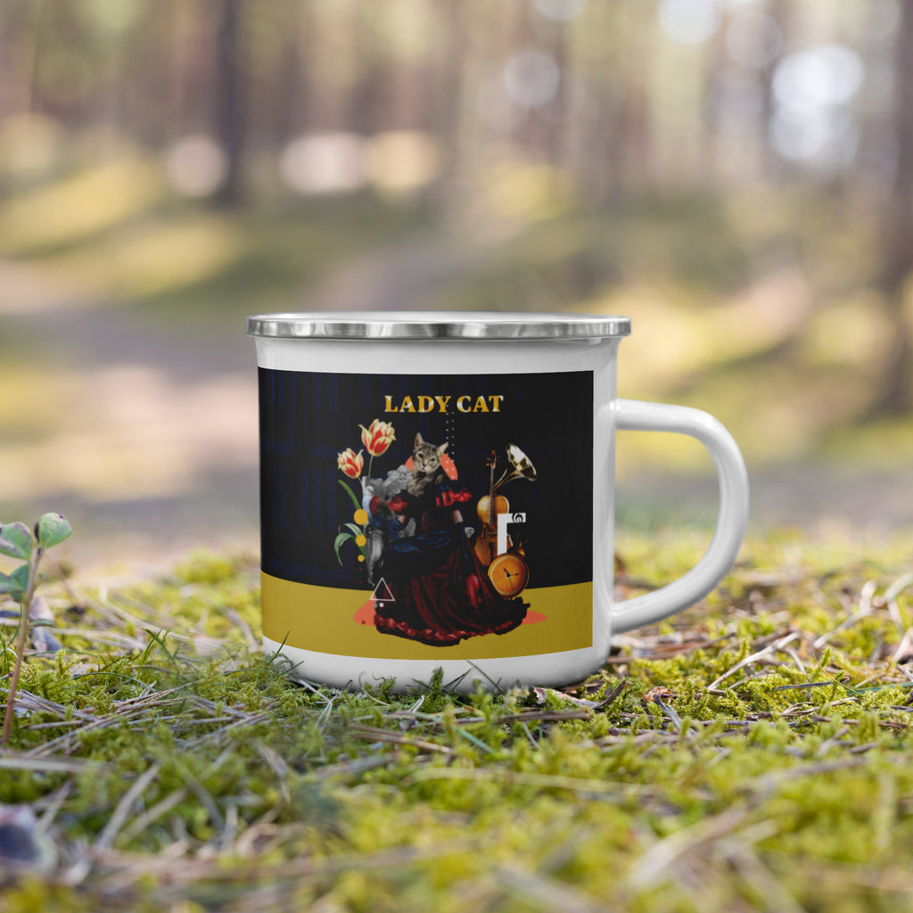 LADY CAT  |  搪瓷杯 Enamel Mug