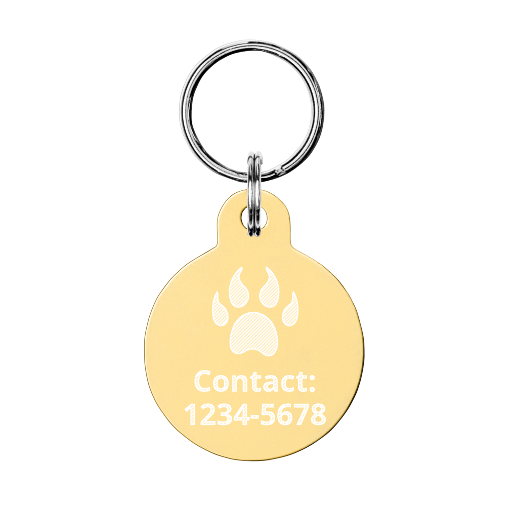 【Dog狗狗】客製化黃銅雕刻項圍名牌 Customized Engraved Pet ID tag