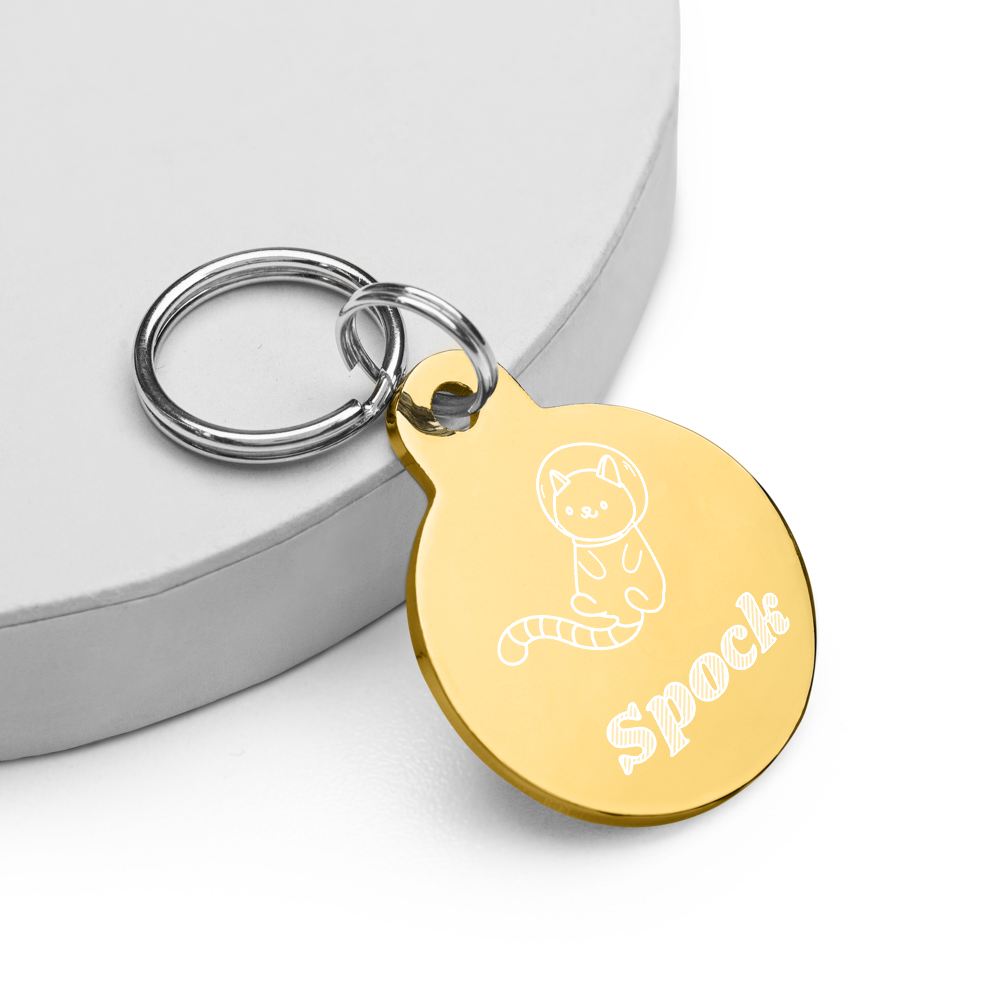 【CatA】客製化雕刻貓貓項圍名牌 Customized Engraved Pet ID tag