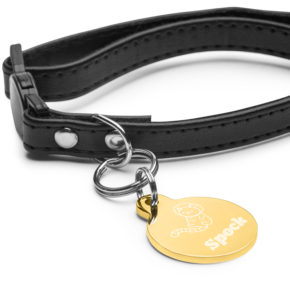 【CatA】客製化雕刻貓貓項圍名牌 Customized Engraved Pet ID tag