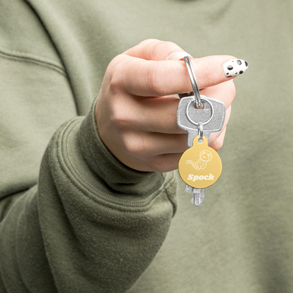 【CatA】客製化雕刻貓貓項圍名牌 Customized Engraved Pet ID tag